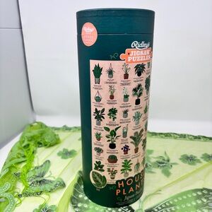 1000-Piece Botanical Puzzle in Teal Tube